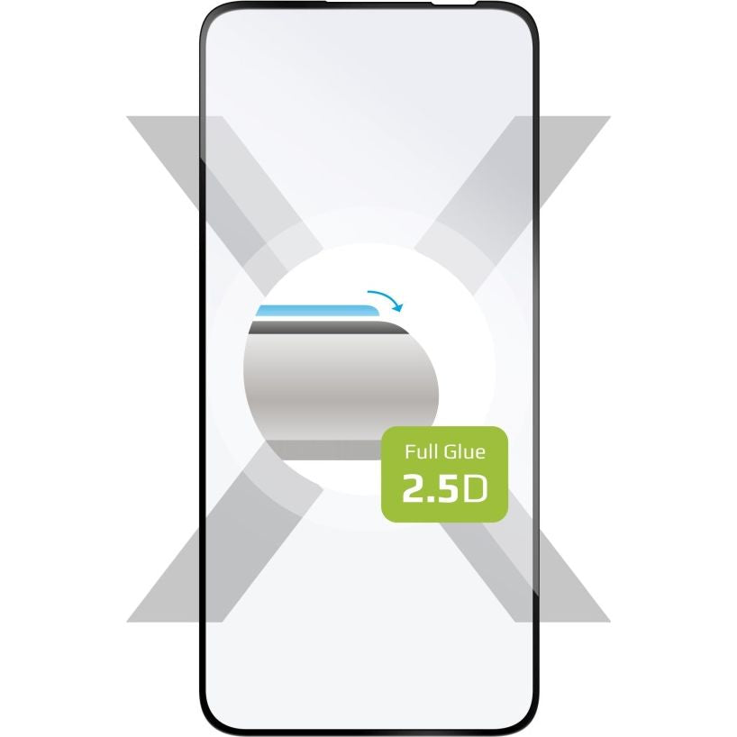 Hartglass Fixed Full Cover 2.5D Tempered Glass für Galaxy A54 5G, mit Schwarzen Rahmen