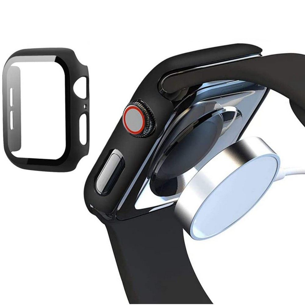 Schutzhülle + Glas Tech Protect 360Defense für Apple Watch 45 mm, schwarz