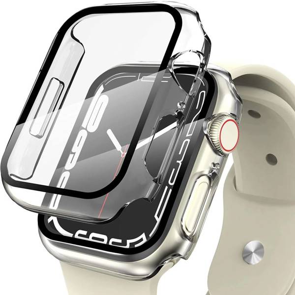 Schutzhülle + Glas Tech Protect 360Defense für Apple Watch 45 mm, transparent