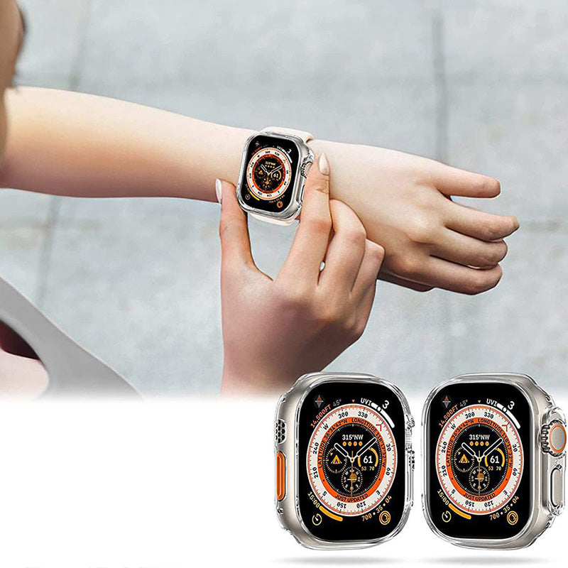 Schutzhülle + Glas Tech-Protect 360Defense für Apple Watch Ultra 2/1 49 mm, Transparent