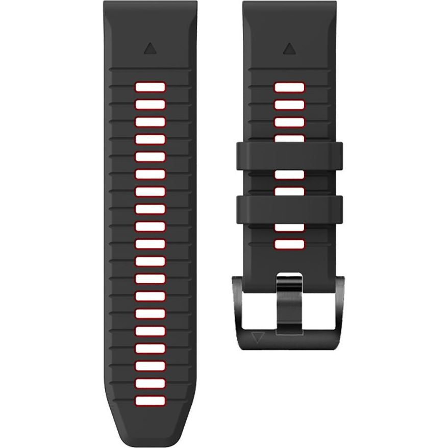 Armband für Garmin Fenix 7X Pro / 7X / 6X Pro / 5X Plus / 5X / 3HR / 3, Tech-Protect Iconband Pro, QuickFit 26mm, Schwarz