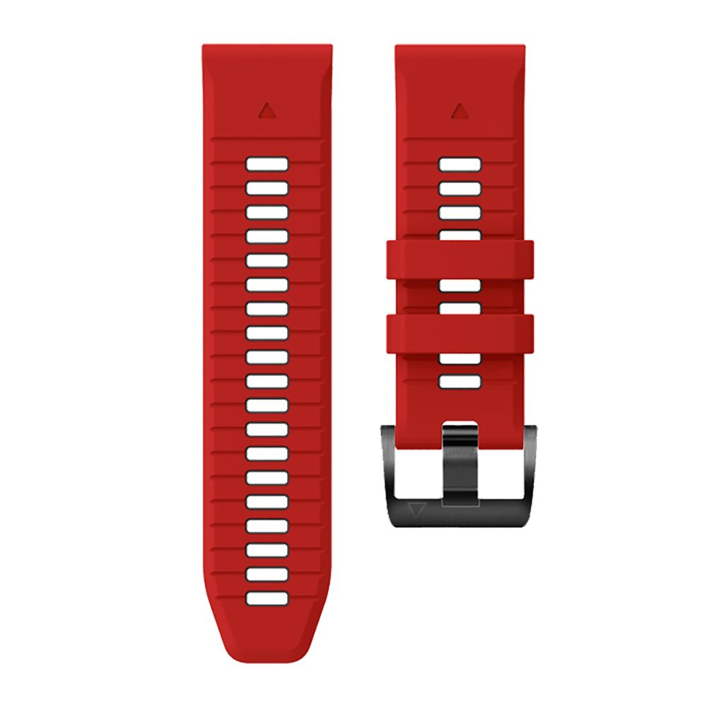 Armband für Garmin Fenix 7 Pro / 7 / 6 Pro / 6 / 5, Tech-Protect Iconband Pro, QuickFit 22mm, Rot und Schwarz