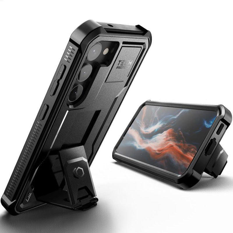 Schutzhülle Tech-Protect Kevlar Pro für Galaxy S23, Schwarz