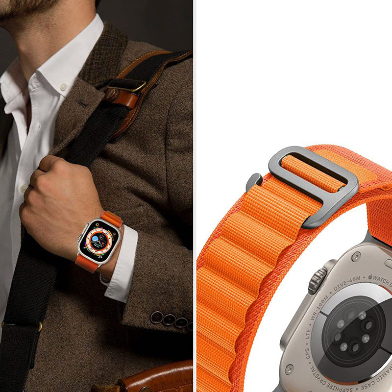 Armband Tech-Protect Nylon Pro für Apple Watch 49/45/44/42 mm, Orange
