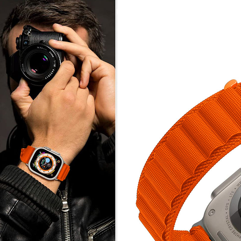 Armband Tech-Protect Nylon Pro für Apple Watch 49/45/44/42 mm, Orange