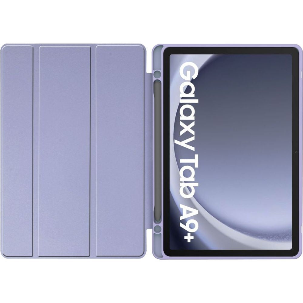 Schutzhülle für Galaxy Tab A9 Plus, Tech-Protect SC Pen Hybrid, Marmor-Violett