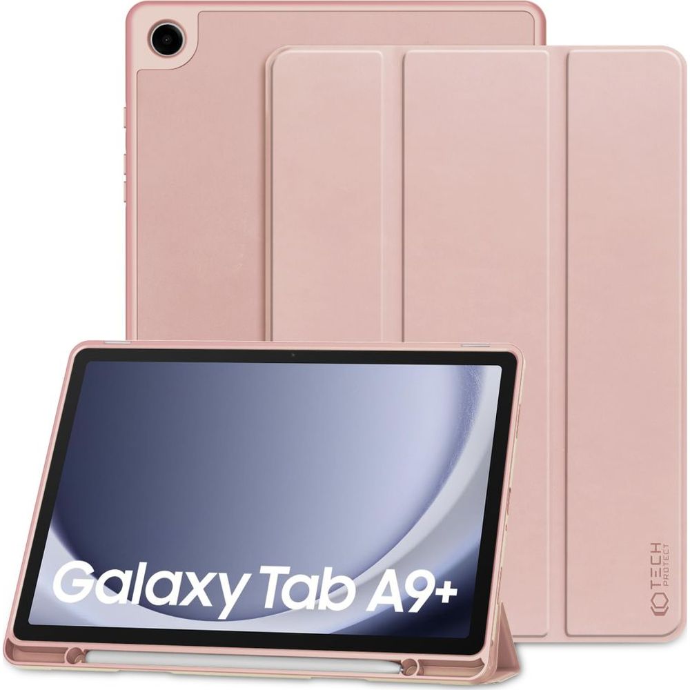 Schutzhülle für Galaxy Tab A9 Plus, Tech-Protect SC Pen, Rosa