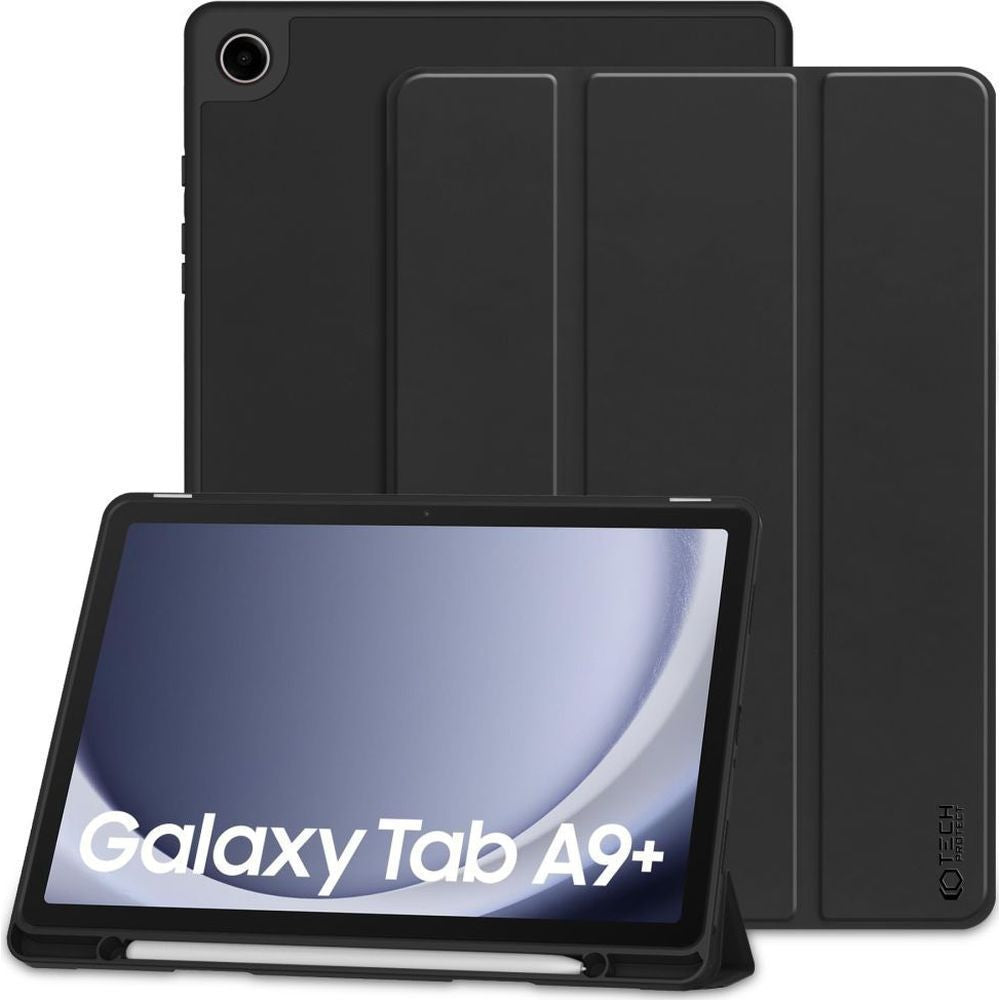 Schutzhülle für Galaxy Tab A9 Plus, Tech-Protect SC Pen, Schwarz