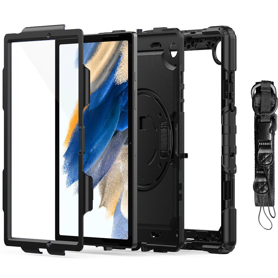 Schutzhülle Tech-Protect Solid360 für Galaxy Tab A8 10.5, Schwarz