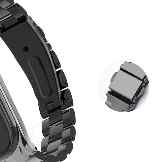 Stahlarmband Tech-Protect Stainless für Xiaomi Mi Smart Band 7, Schwarz