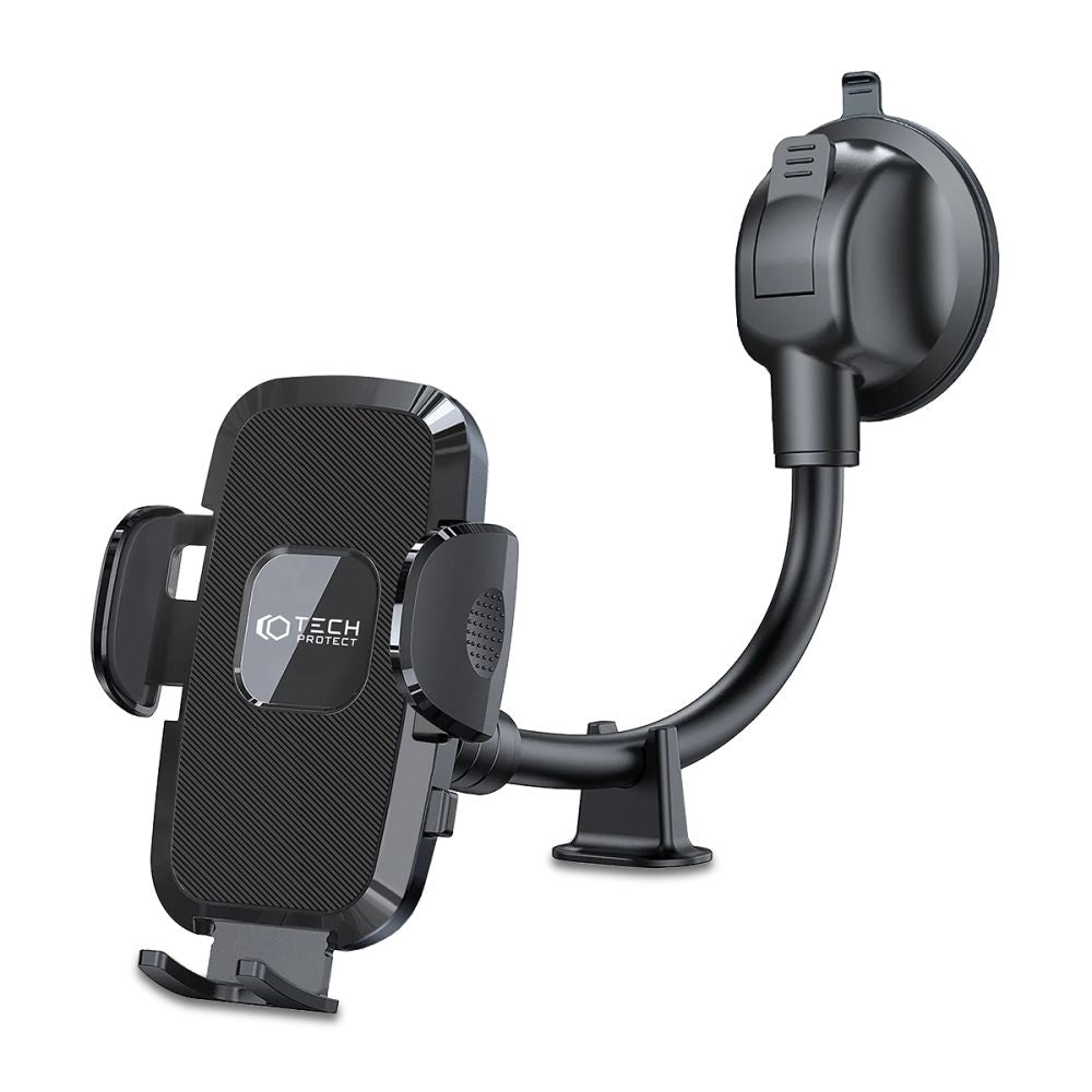 Auto Handyhalterung Tech Protect V3 Universal Long Arm Dashboard and Windshield Car Mount, Schwarz