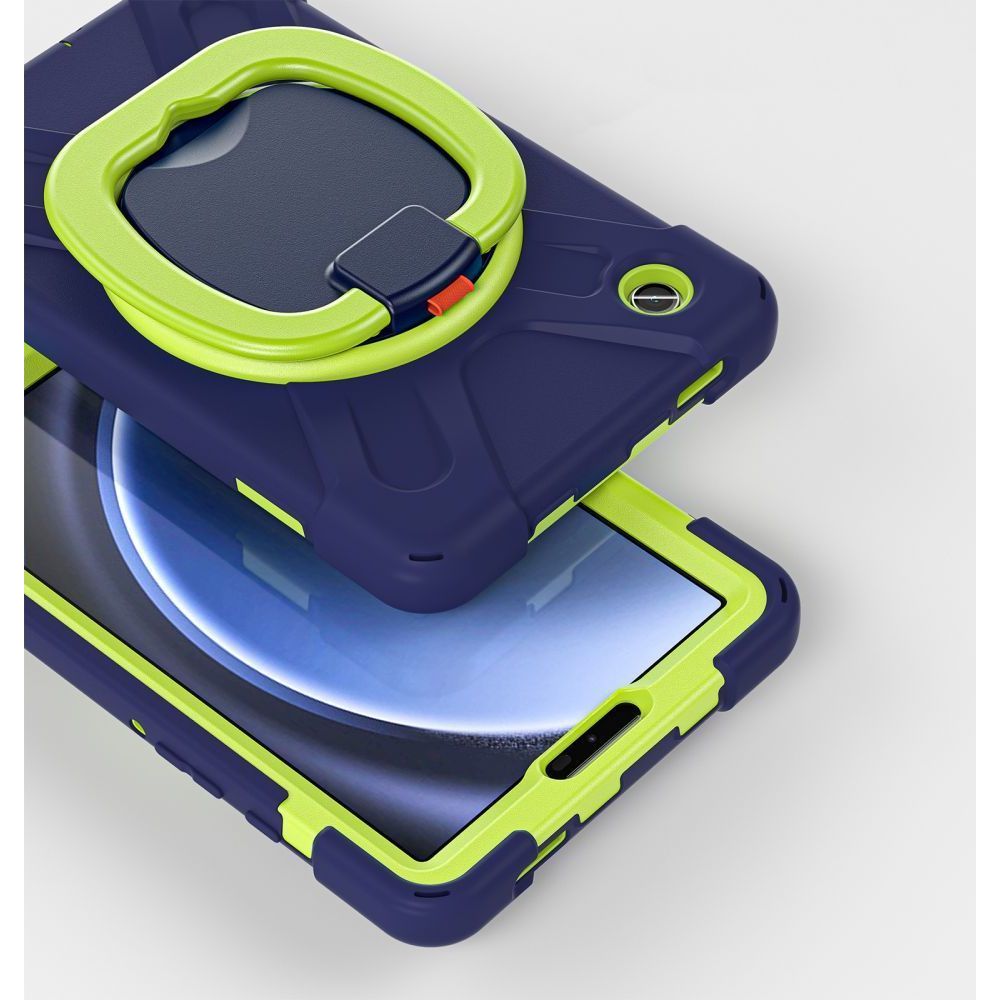 Schutzhülle für Galaxy Tab A9, Tech-Protect X-Armor, Dunkelblau und Grün