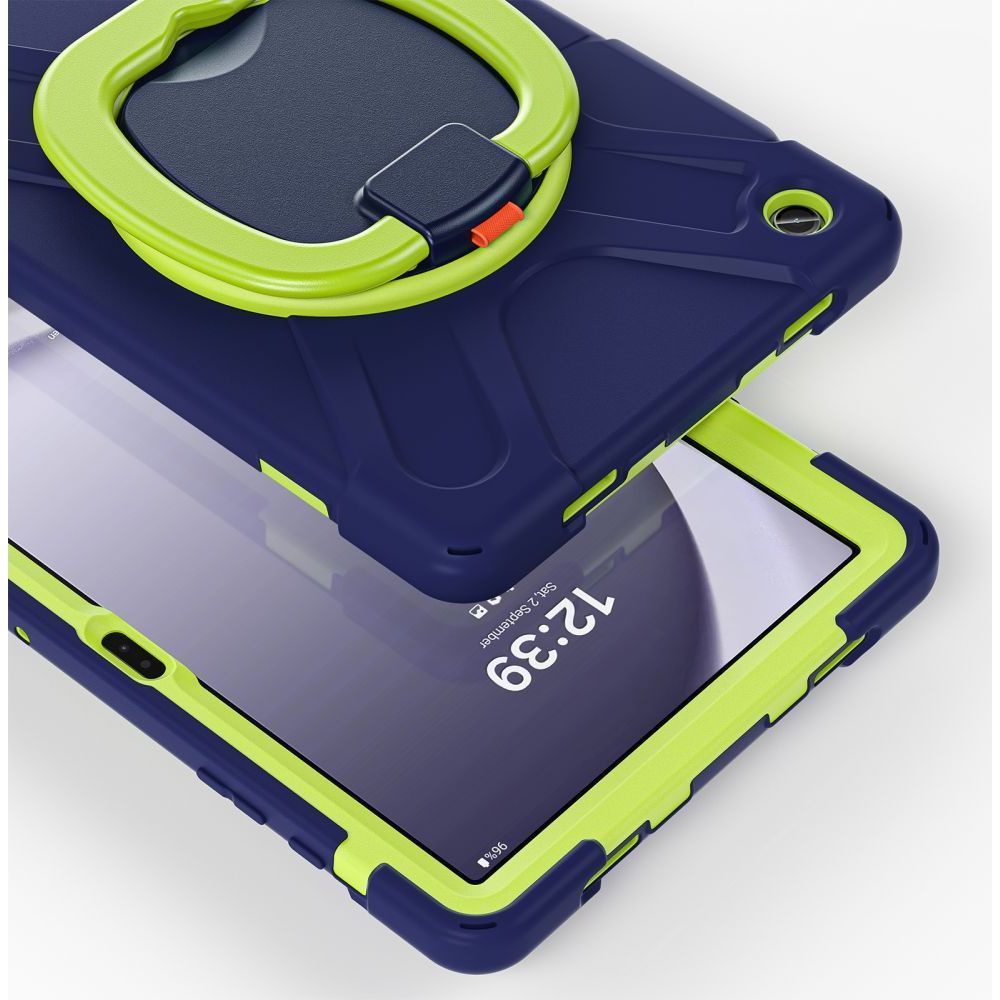 Schutzhülle für Galaxy Tab A9 Plus, Tech-Protect X-Armor, Dunkelblau und Grün