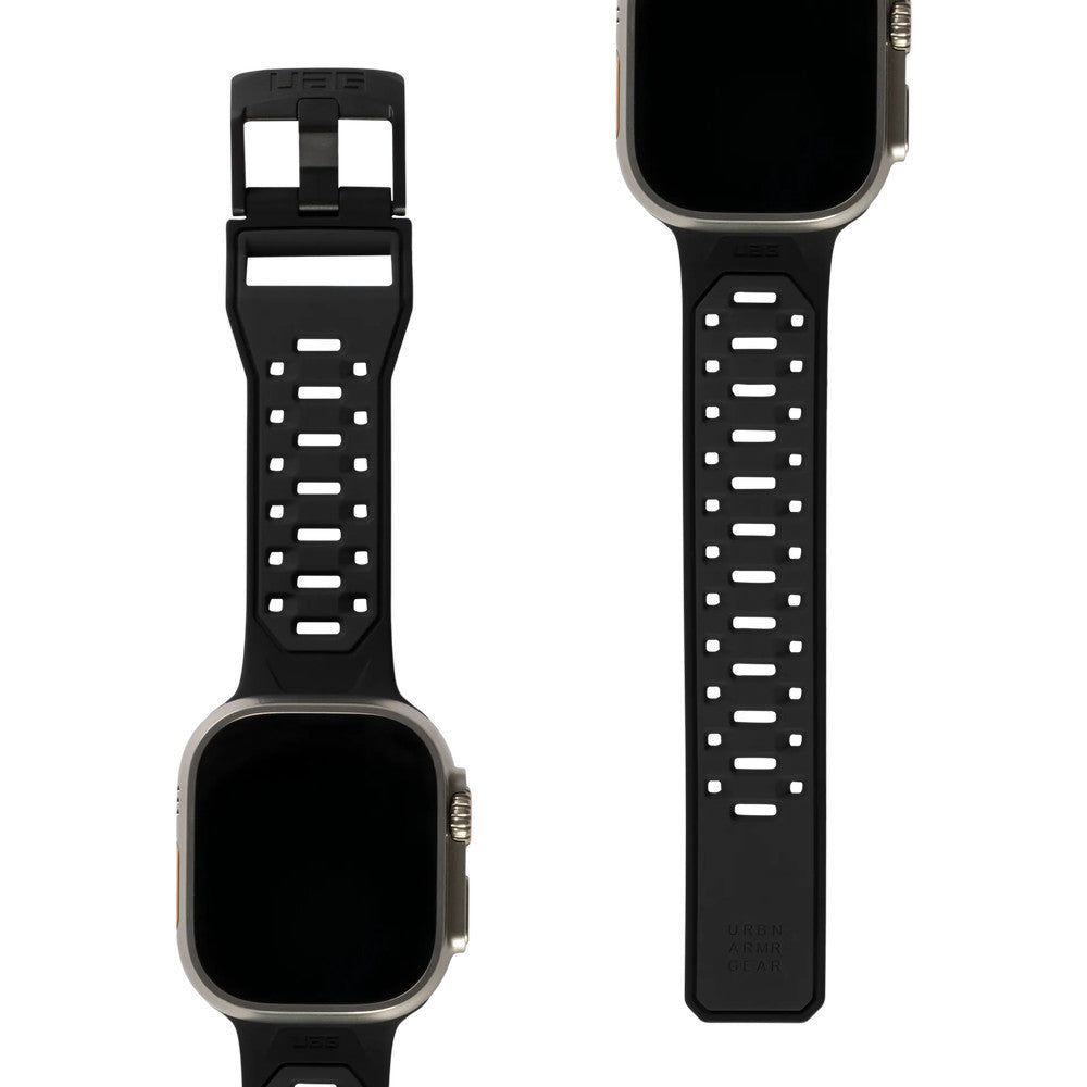 Armband Urban Armor Gear Civilian für Apple Watch 49/46/45/44 mm, Schwarz