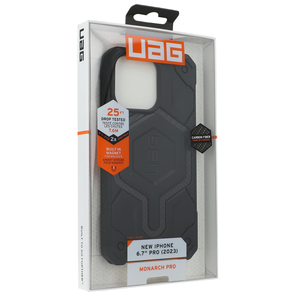 Schutzhülle Urban Armor Gear Monarch Pro MagSafe für Apple iPhone 15 Pro Max, Schwarz