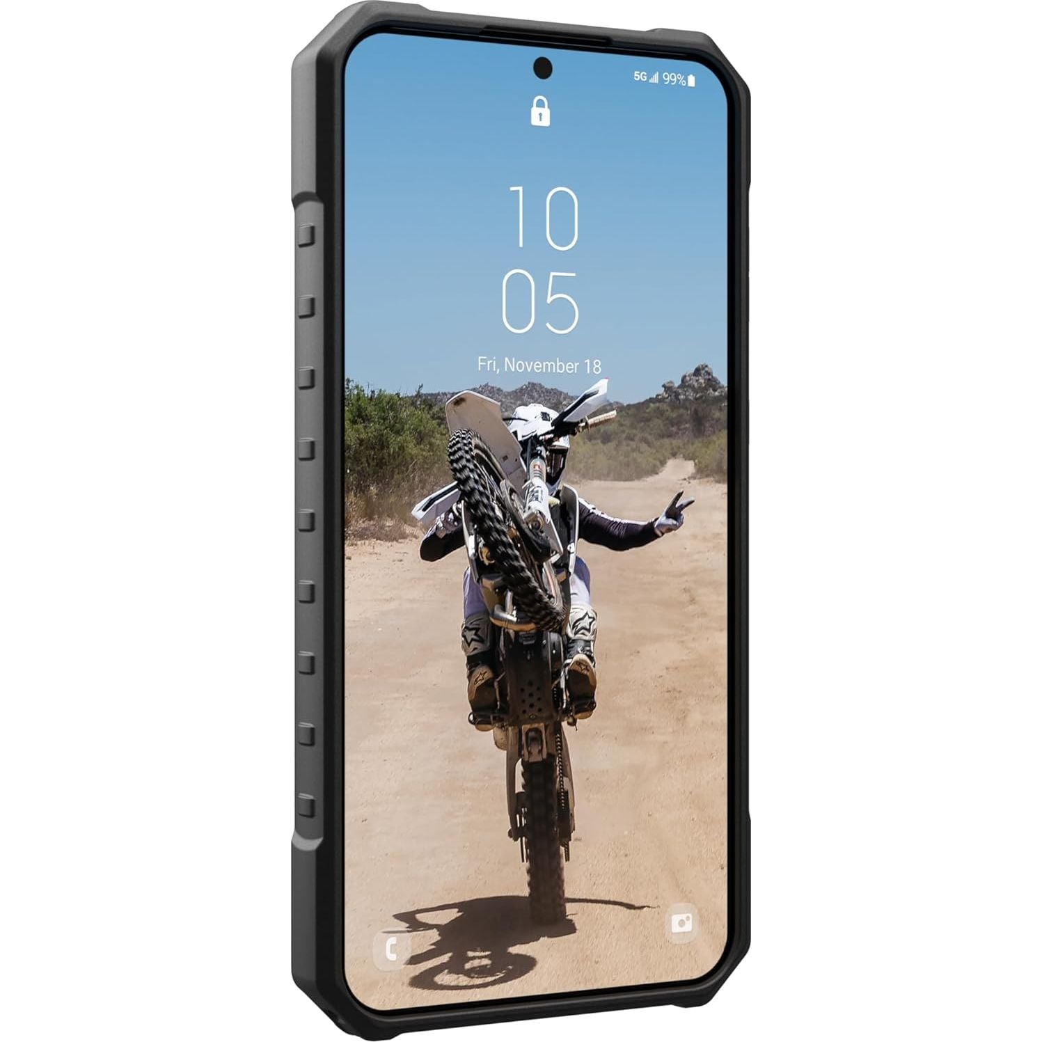 Schutzhülle Urban Armor Gear Pathfinder für Galaxy S23 FE, Transparent