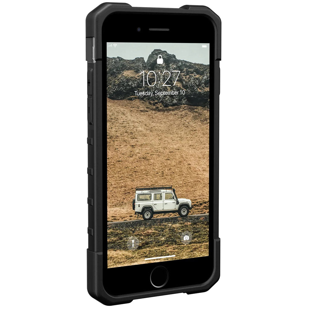 Schutzhülle Urban Armor Gear Pathfinder SE für iPhone SE 2022 / 2020, 8 / 7, Graue Tarnfarbe