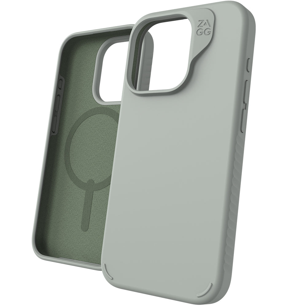 Schutzhülle Zagg Manhattan Snap mit MagSafe für iPhone 15 Pro, Minzgrün