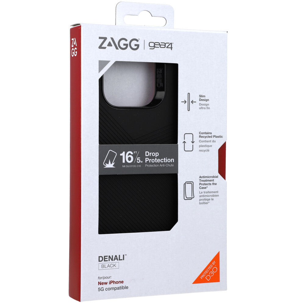 Schutzhülle Zagg Gear4 Denali für iPhone 13 Pro, schwarz